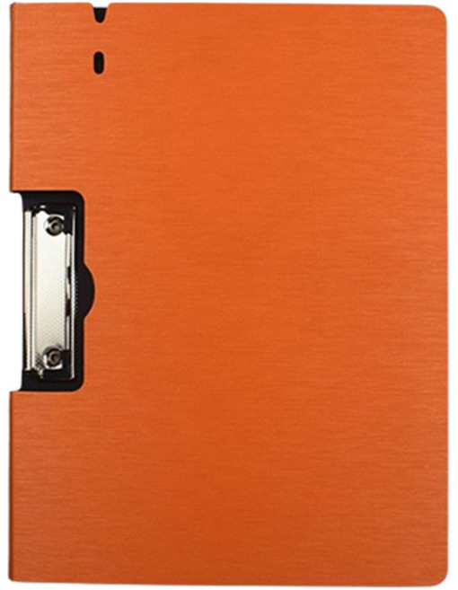 알로데 고급 덮개형 클립보드 A4 가로형, B04 오렌지, 1개
