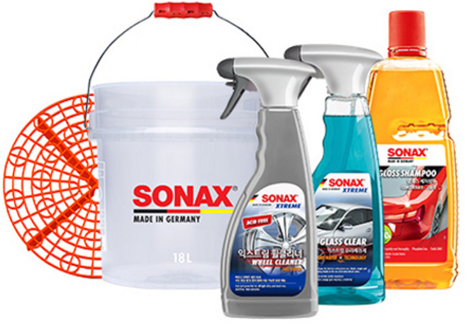 소낙스 셀프 간단 패키지 세차용품 5종 세트, 1세트