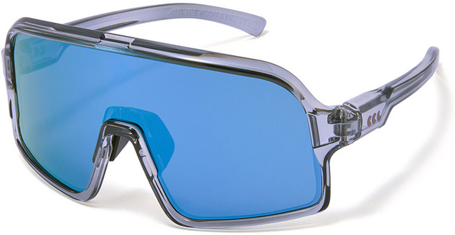 코코릭 주니어 미러렌즈 스포츠 브레드 선글라스 5-12세, 블랙클리어, 1개