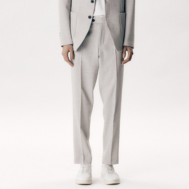 킨록 남성용 린넨 터치 셋업 슬림핏 팬츠