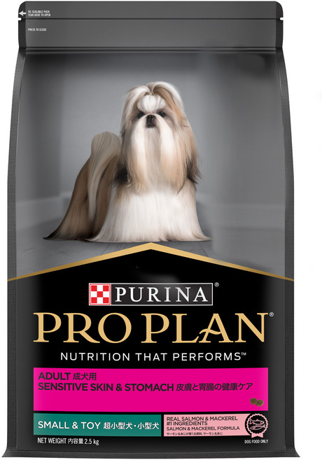 프로플랜 강아지 스몰앤토이 기능성 사료, 피부/피모+장건강, 2.5kg, 1개