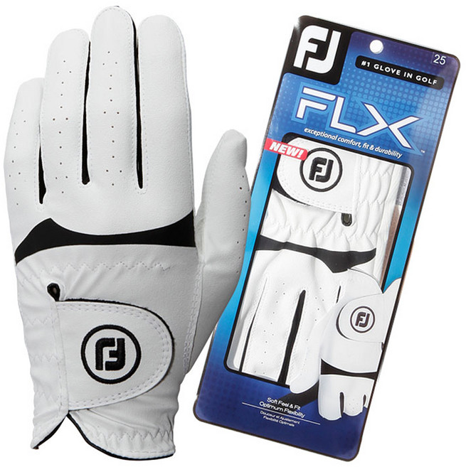풋조이 남성용 뉴 플렉스 골프장갑 왼손용, 화이트, 1개