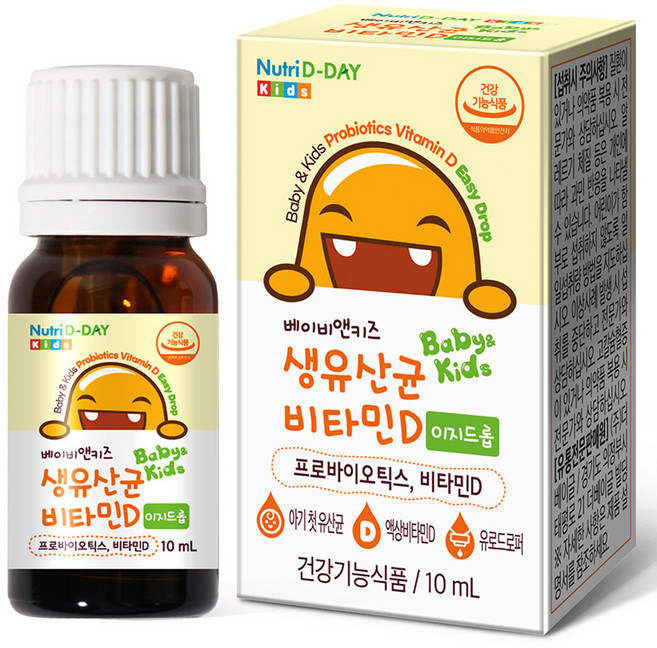 뉴트리디데이 베이비앤키즈 비타민D 이지드롭 생유산균, 10ml, 1개