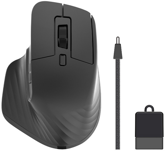 스마텍 미니타입 무선 마우스 8cm, STM-BT4000, 블랙