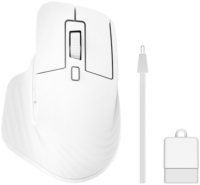 스마텍 미니타입 무선 마우스 8cm, STM-BT4000, 화이트