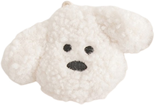 바잇미 강아지 참 장난감, 화이트, 1개