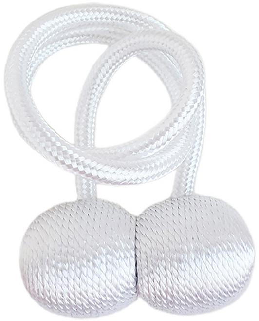 민스리빙 볼 마그네틱 커튼 타이백 자석 고정끈 45cm, 백화이트볼, 1개