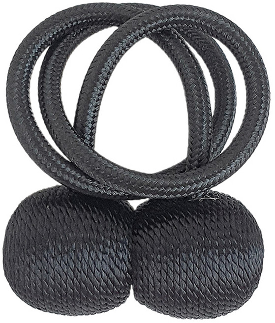민스리빙 자석 커튼 타이백 볼 3 x 45 cm, 블랙볼, 1개