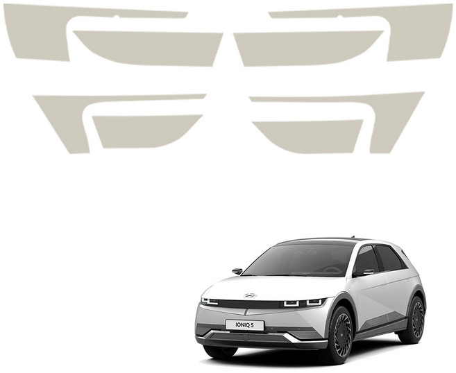 메이튼 튜닝 가죽 순정 컬러 스크래치 도어커버, 현대 아이오닉 5, 바닐라베이지