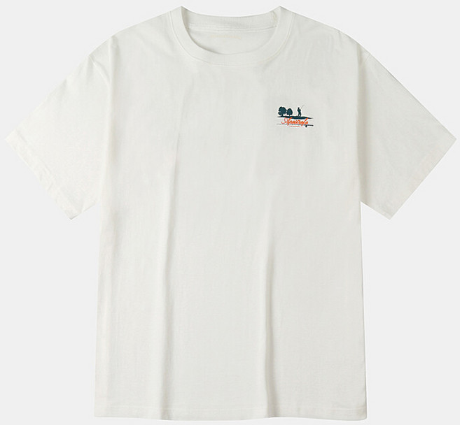 네파 남성 통기성 클래식 FISHING 그래픽 면 세미 오버핏 반팔 티셔츠