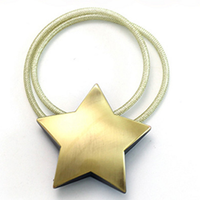 민스리빙 스타 마그네틱 커튼 타이백 고정끈, 브론즈스타, 1개