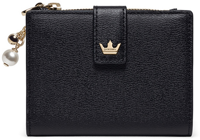 제이에스티나 여성용 LILY 2단 탑지퍼 반지갑 JSTESC0BS100BK010 + 쇼핑백