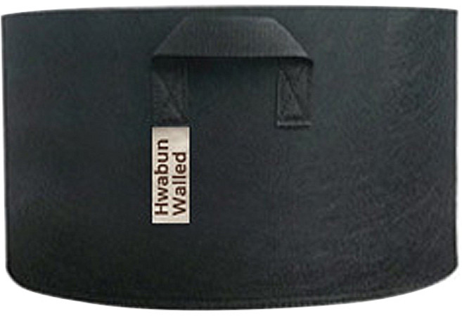 화분월드 다용도 바구니 페브릭 화분 80L, 더블랙, 1개