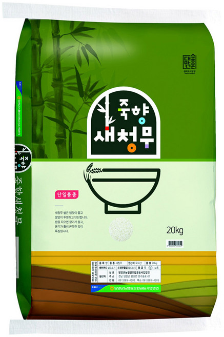 담양군농협 2025년산 햅쌀 대숲맑은 죽향 새청무, 20kg, 1개, 상등급