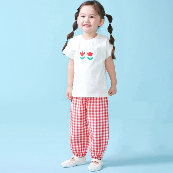 삼소니 아동용 통기성 무무 반팔 상하의 세트