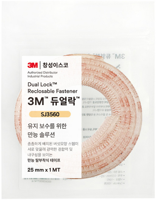 쓰리엠 듀얼락 탈부착 테이프 25mm x 1m SJ3560, 1개