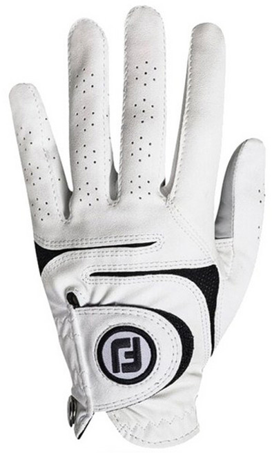 풋조이 여성용 뉴 웨더소프 합피 골프장갑 왼손용, 화이트, 1개