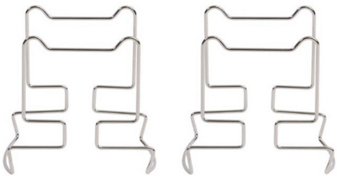 4BNK 커피 드립백 거치대 2P +파우치 세트, 실버, 2개