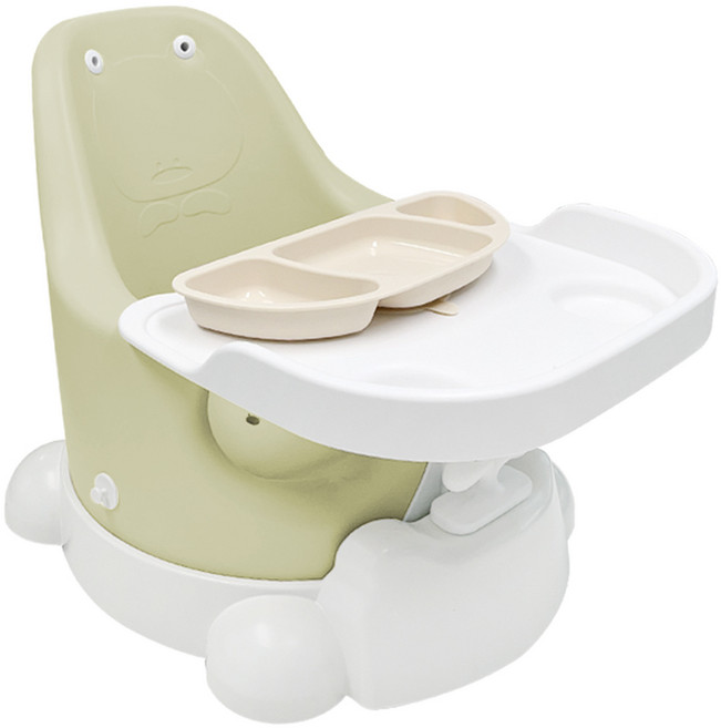 젤리맘 무나 부스터체어 유아흡착식판 4종 세트, 크림베이지(식판)