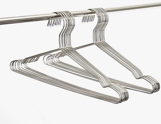 생활공식 튼튼한 스테인리스 옷걸이, 실버, 20개