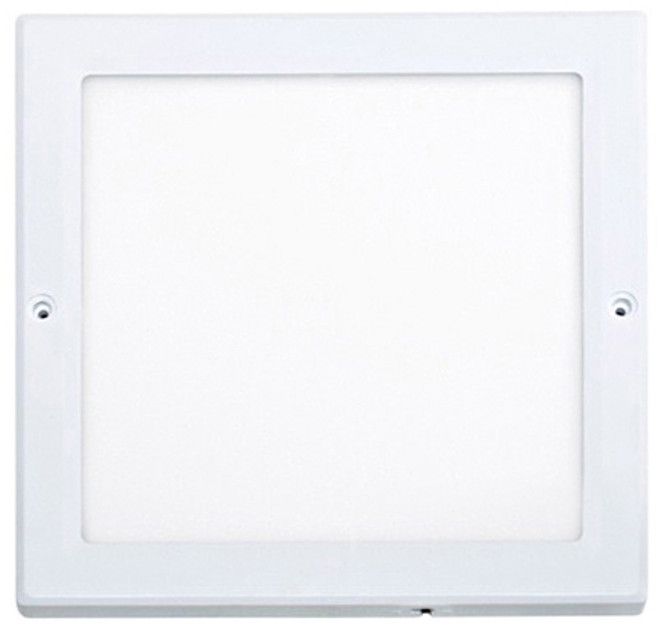 번개표 LED 엣지 슬림 사각 직부등 20W 250 x 250 mm, 화이트(조명), 전구색(전구), 1개
