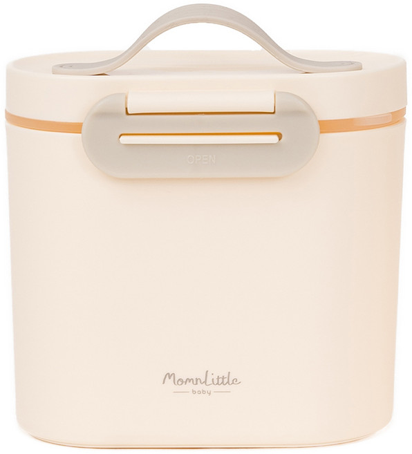 맘앤리틀 베이비 휴대용 분유케이스 600ml, 밀키그레이, 1개