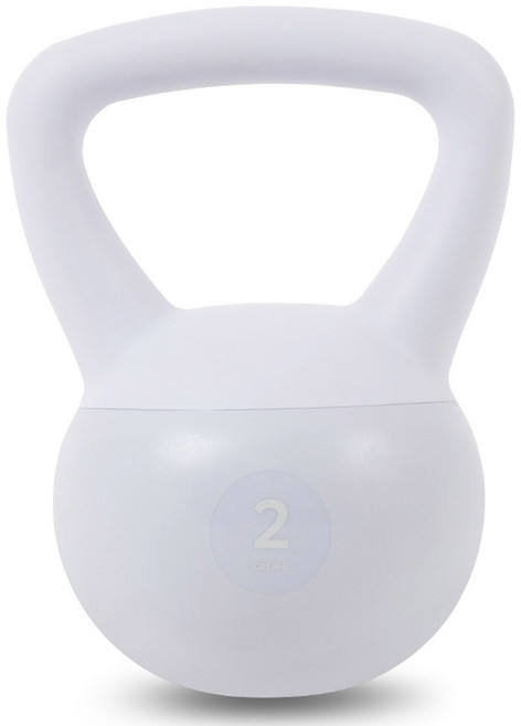 앳플리 소프트 케틀벨, 퓨어 화이트, 2kg, 1개