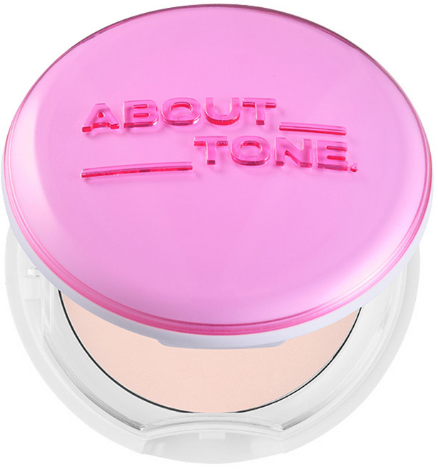 ABOUT TONE. 神奇濾鏡輕薄柔焦粉餅 細緻粉質 乾爽細滑膚質 蜜桃珠光 柔和光澤, One Color, 1個