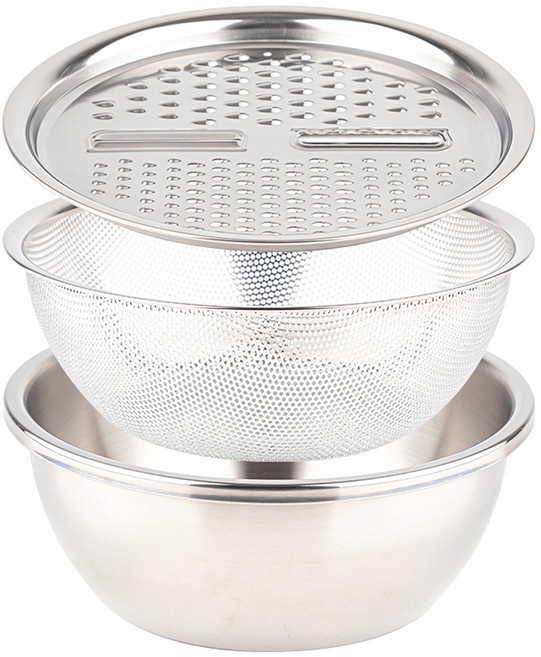 도무스 만능 304 스테인레스 강판 채칼 세트, 실버, 1세트