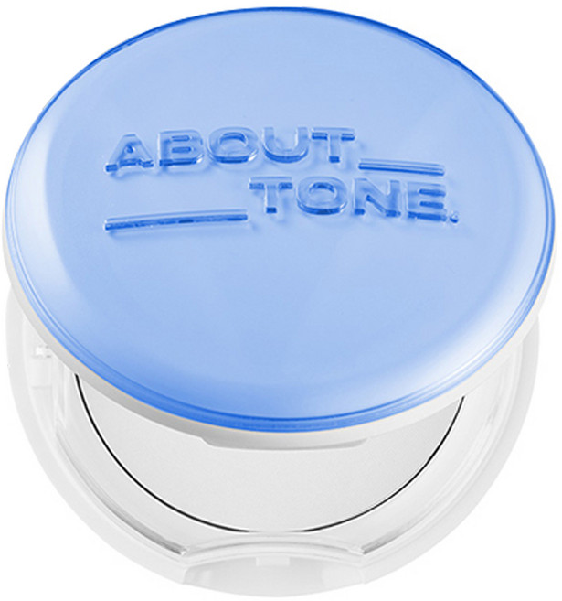 ABOUT TONE. 濾鏡輕薄柔焦粉餅 透氣輕盈 粉質細緻 通過韓國皮膚刺激測試, 白色, 1個