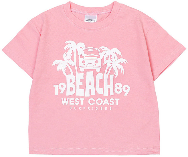 레인보우키즈 아동용 통기성 팜비치 반팔티