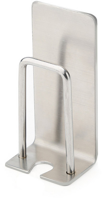 모나코올리브 메탈라인 스텐 싱글 칫솔걸이, 실버, 2개