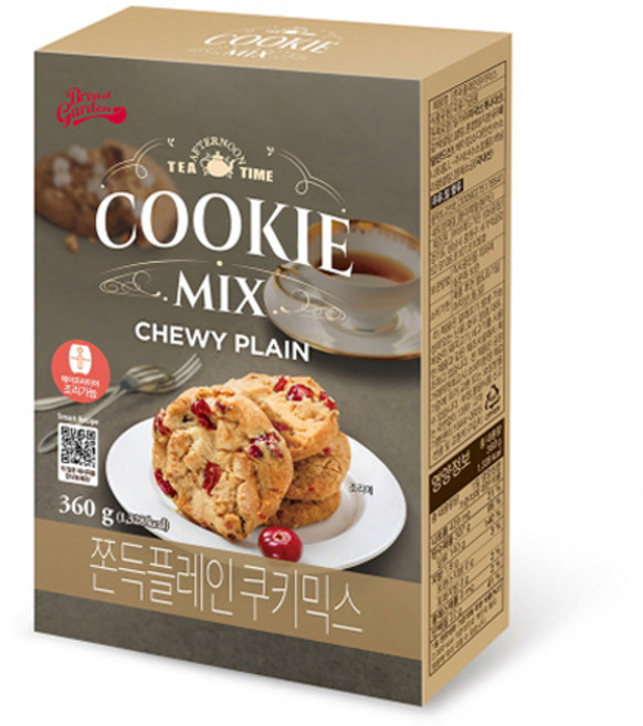 브레드가든 쫀득플레인 쿠키믹스, 360g, 1개