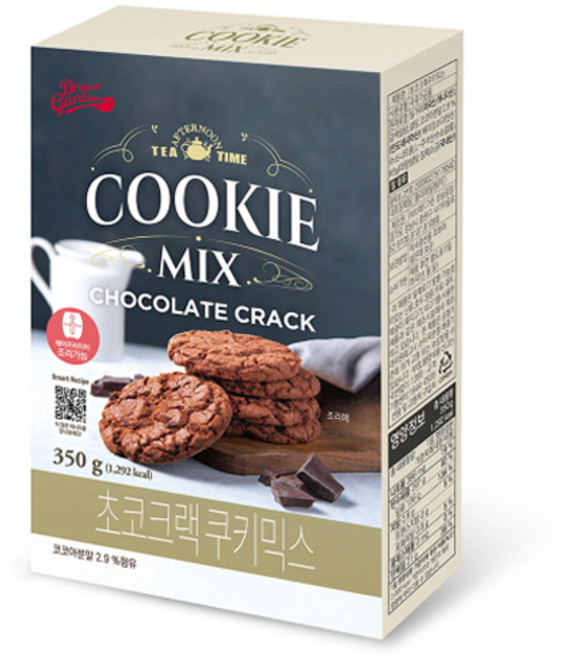 브레드가든 초코 크랙 쿠키믹스, 350g, 1개