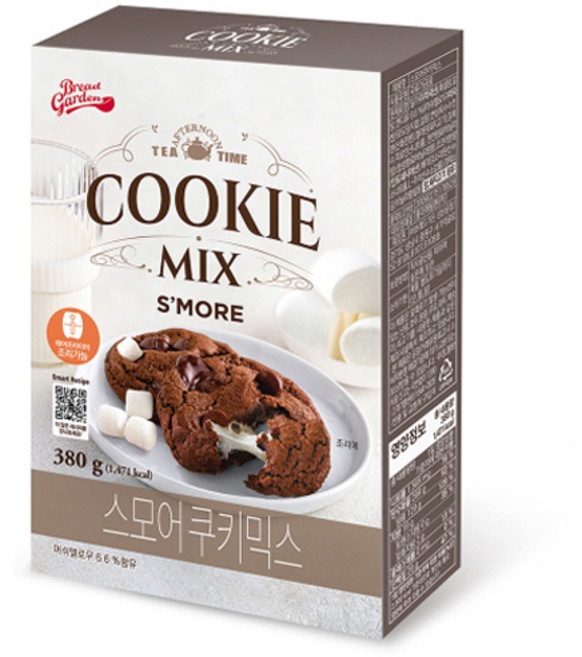 브레드가든 스모어 쿠키믹스, 380g, 1개