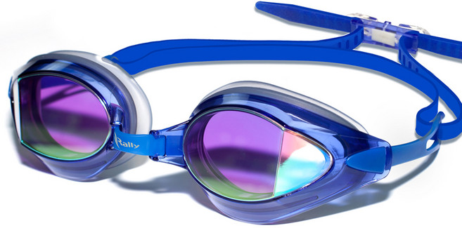 랠리 미러 수경 패킹 물안경 KRUE011, BLUE, 1개