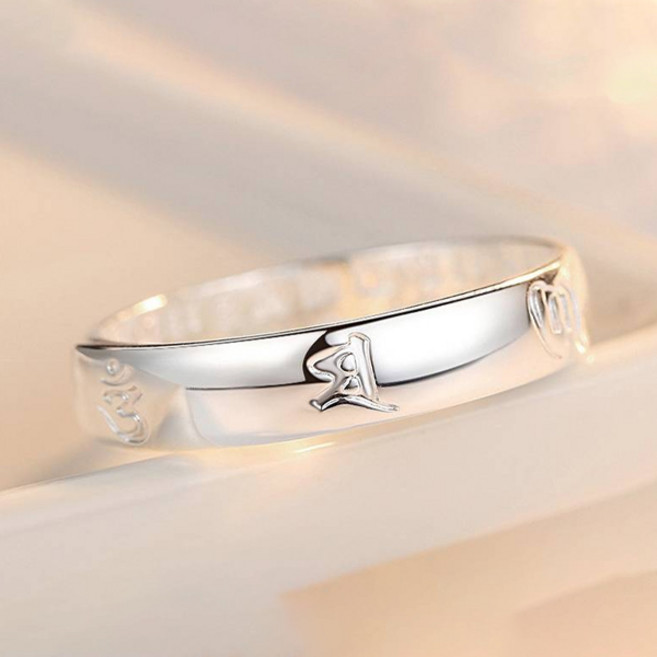 붓다베스트 육자진언 재물운 오픈링 반지