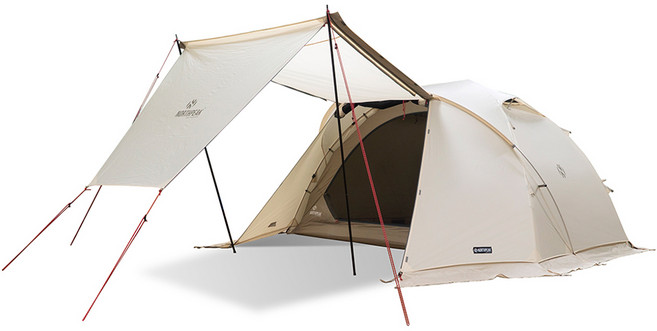 노스피크 나르시스 돔 EX 플러스 텐트, 소이밀크, 4인용