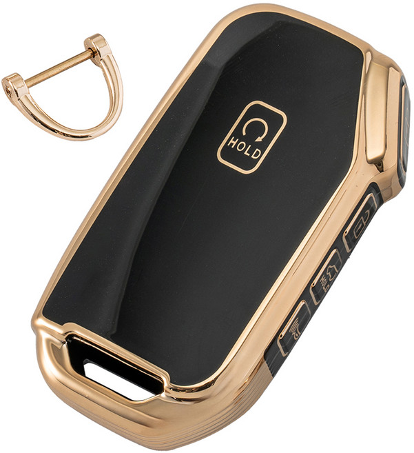 벤딕트 자동차 골드라인 TPU 기아 키케이스, 블랙, 기아 02