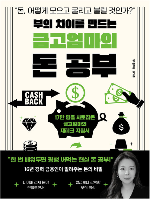 부의 차이를 만드는 금고엄마의 돈 공부:돈 어떻게 모으고 굴리고 불릴 것인가?, 원앤원북스, 심명희