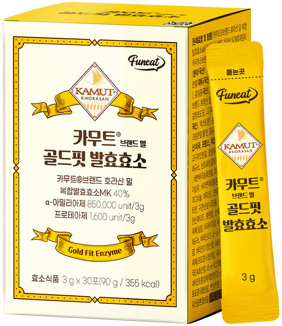 카무트 브랜드 밀 골드핏 발효효소, 90g, 1개