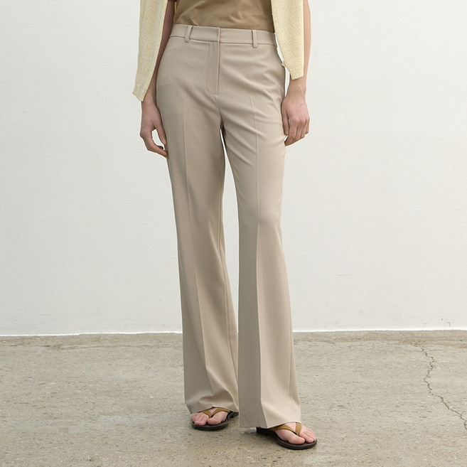 아틀리에나인 여성용 롱/숏 에센셜 부츠컷 팬츠 PT-5520