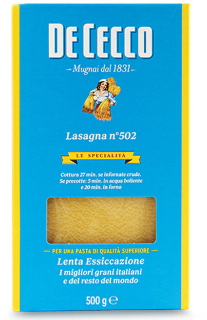 데체코 라자냐 502 파스타, 500g, 1개