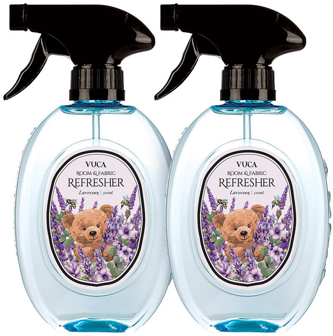 뷰카 룸앤패브릭 포근한 섬유탈취제 라벤더향 본품, 510ml, 2개
