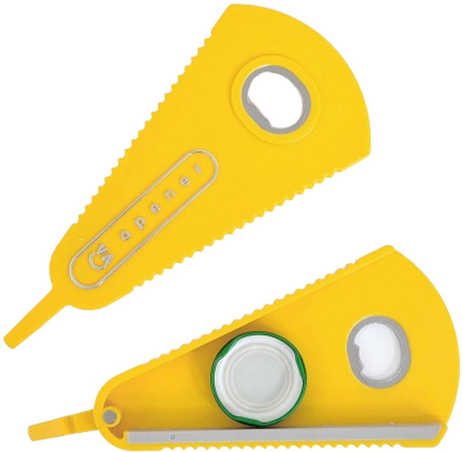 주앤지 다용도 만능 멀티 병따개, 옐로우, 2개