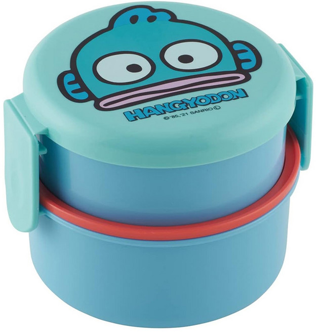 스케이터 ONWR1AG 향균 2단 도시락 + 포크, MINT + BLUE, 1개