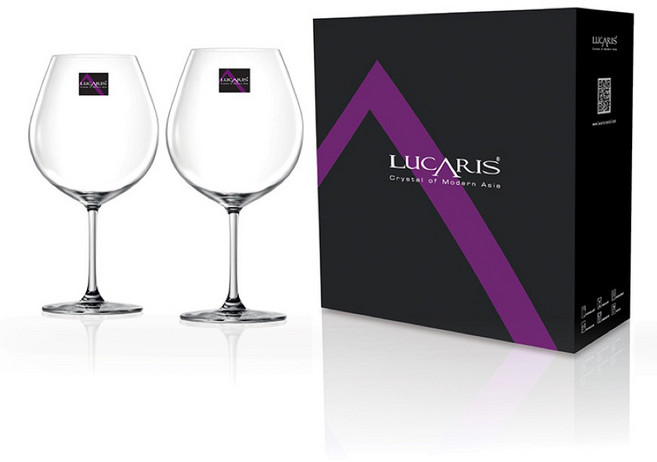 루카리스 오션글라스 방콕 블리스 버건디 와인잔, 750ml, 2개