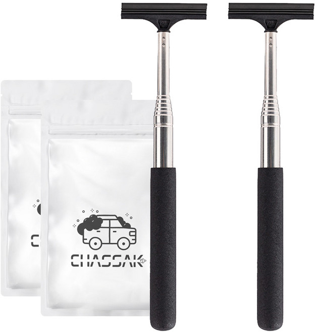 차싹 차량용 길이조절 물기제거기 스퀴지 CH036, 2개