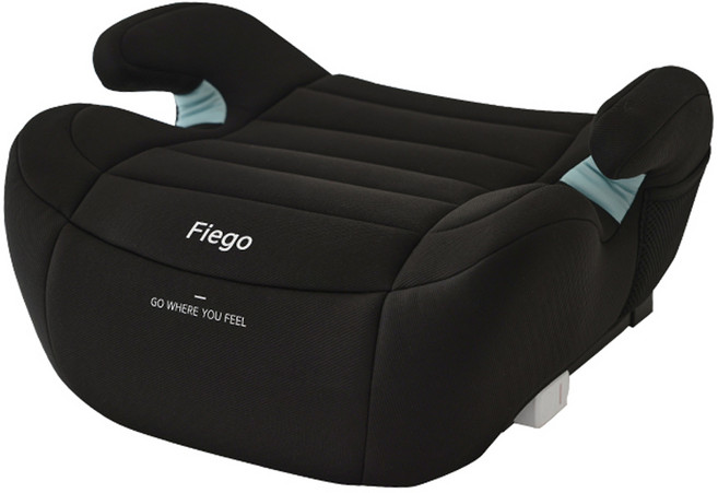 Fiego ISOFIX兒童攜帶式增高椅, 黑色