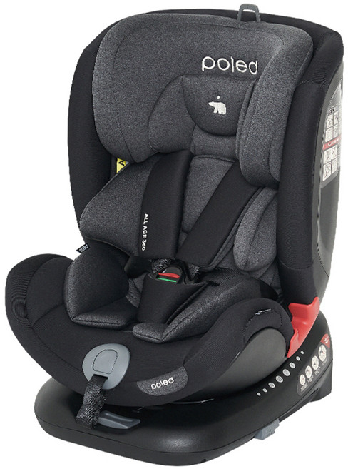 폴레드 올에이지 360 영유아카시트 일체형, 팬텀블랙